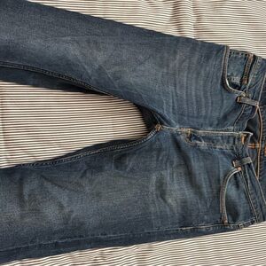 Nudie Jeans Men's Slim Straight Dark Blue Denim Grim Tim 36X34